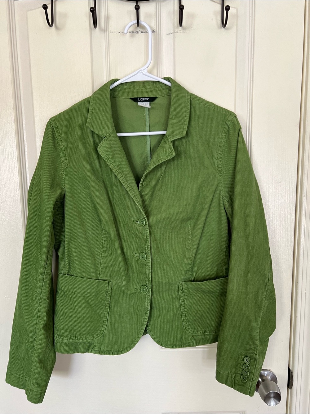 J. Crew Olive Green Cotton Blend Women's Blazer 12 Y2K